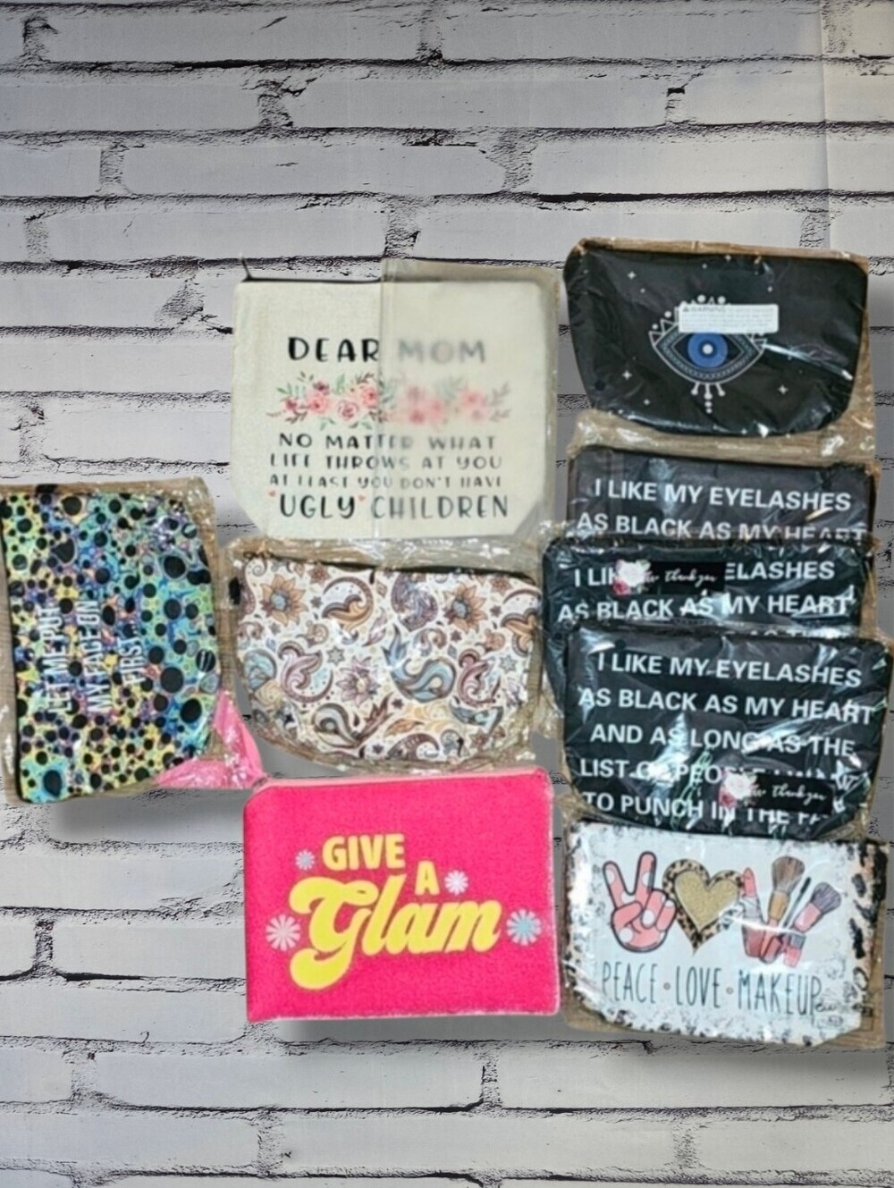 BUNDLE OF NINE BRAND NEW CARRY-ALL POUCHES \ RESELLERS LOT